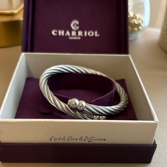 Charriol Twisted Silver Bracelet - Picture 1 of 3